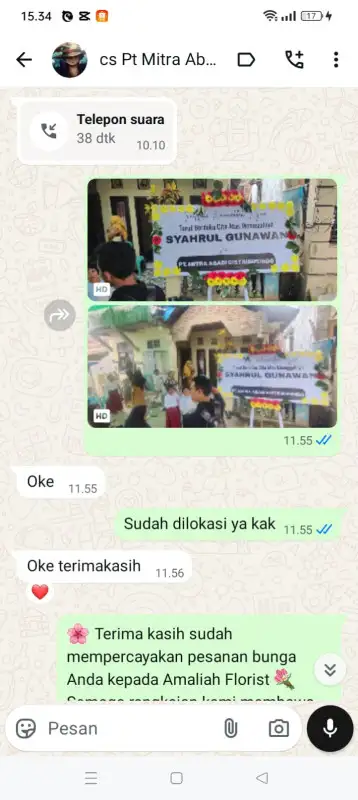 Testimonial Papan ucapan PRINGSEWU